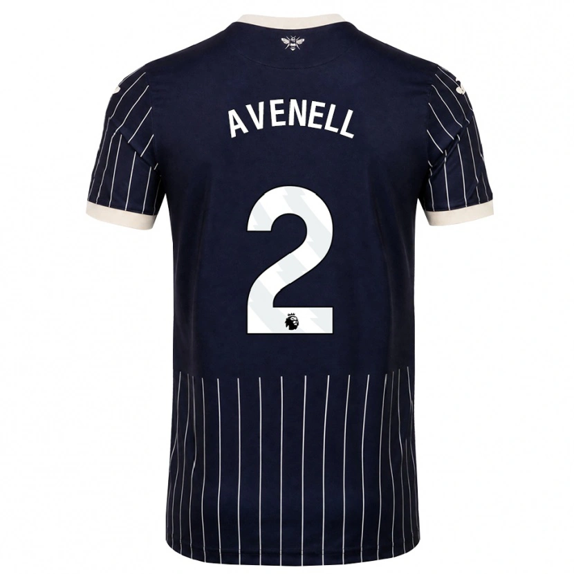 Danxen Damen Caelan Avenell #2 Schwarz Weiß Auswärtstrikot Trikot 2026/27 T-Shirt
