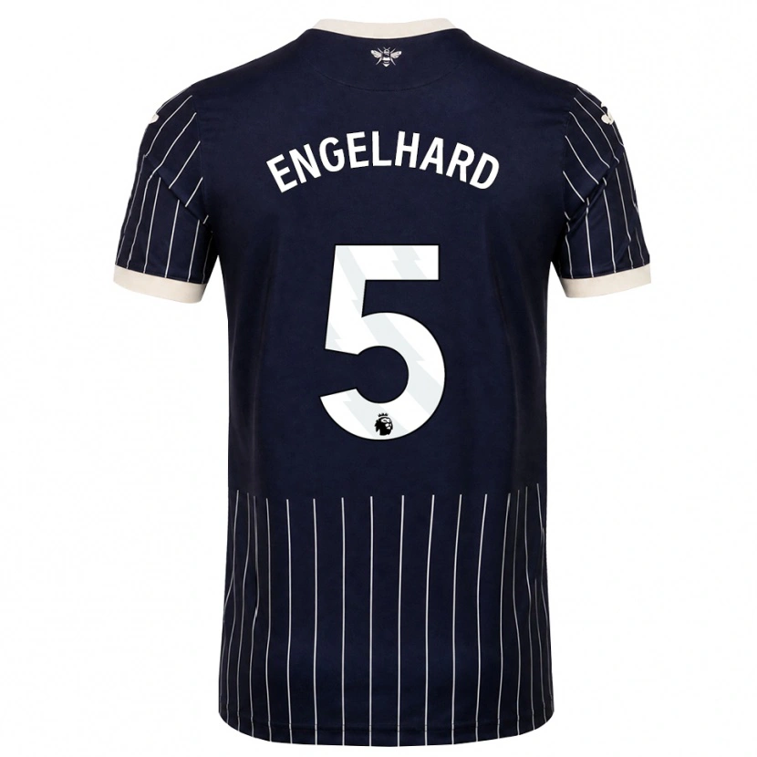 Danxen Damen Carolin Engelhard #5 Schwarz Weiß Auswärtstrikot Trikot 2026/27 T-Shirt