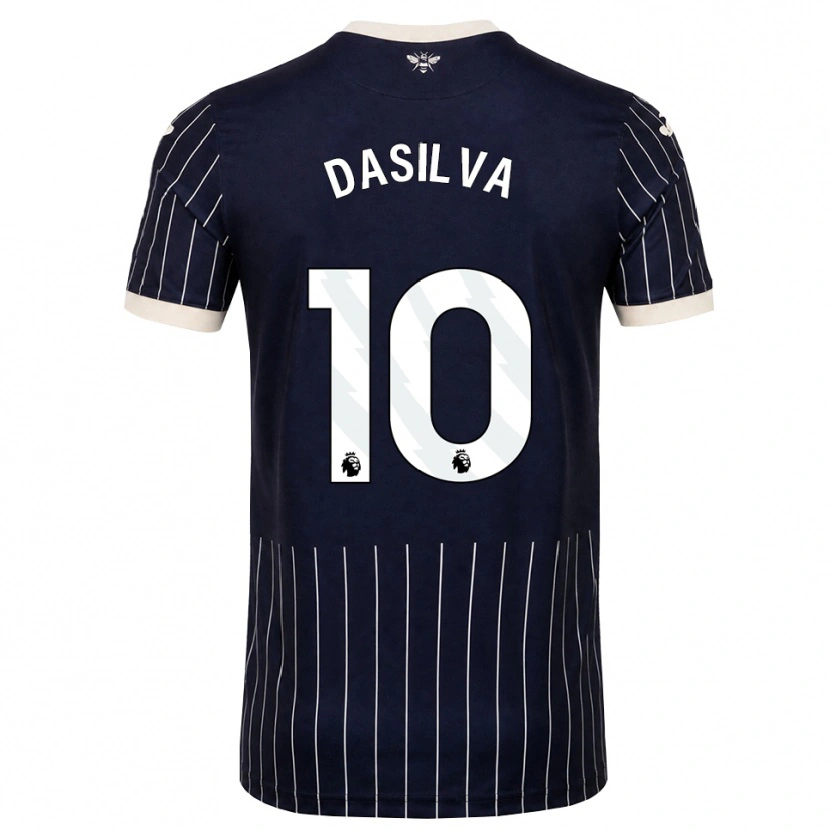 Danxen Damen Josh Dasilva #10 Schwarz Weiß Auswärtstrikot Trikot 2026/27 T-Shirt