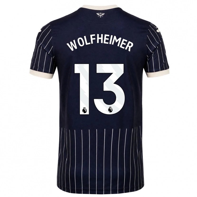Danxen Damen Connor Wolfheimer #13 Schwarz Weiß Auswärtstrikot Trikot 2026/27 T-Shirt