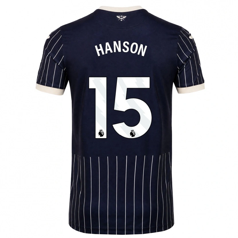 Danxen Damen Jacob Hanson #15 Schwarz Weiß Auswärtstrikot Trikot 2026/27 T-Shirt