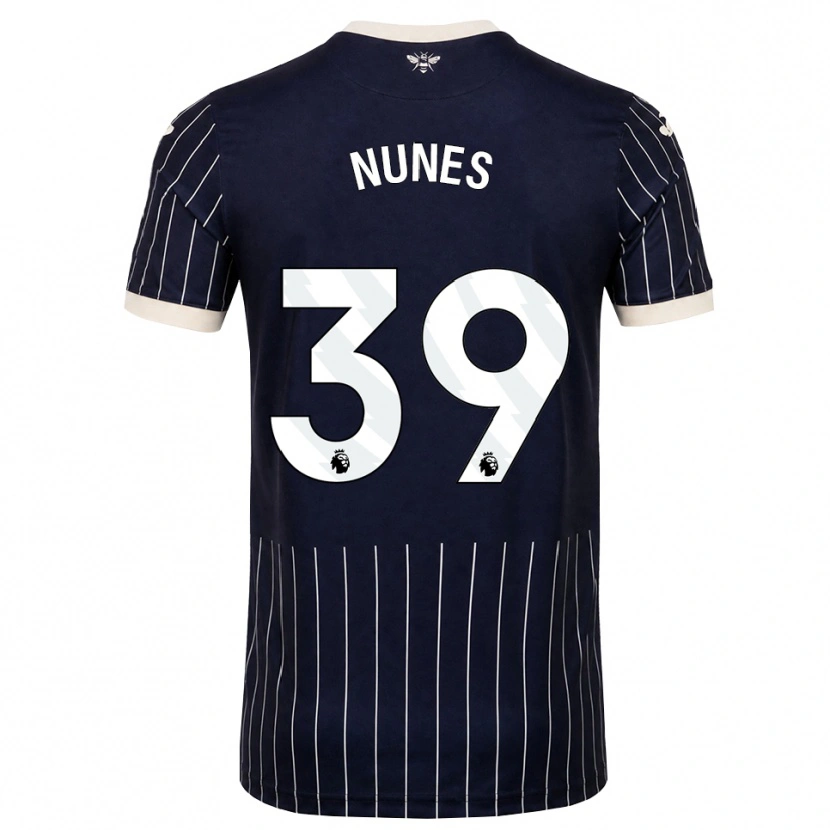 Danxen Damen Gustavo Nunes #39 Schwarz Weiß Auswärtstrikot Trikot 2026/27 T-Shirt