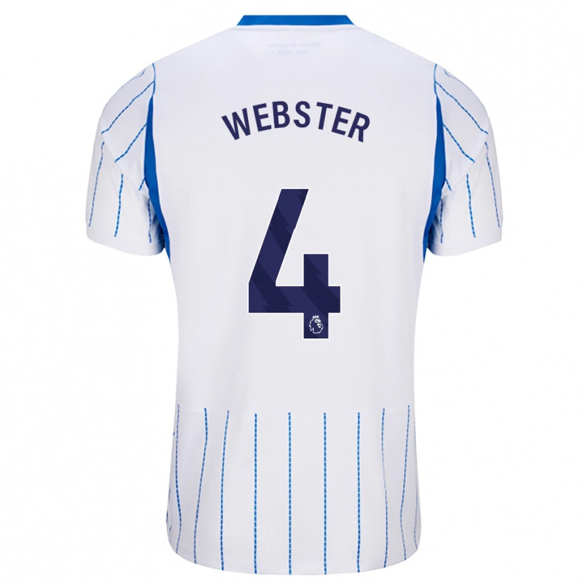 Danxen Damen Adam Webster #4 Himmelblau Weiß Auswärtstrikot Trikot 2026/27 T-Shirt