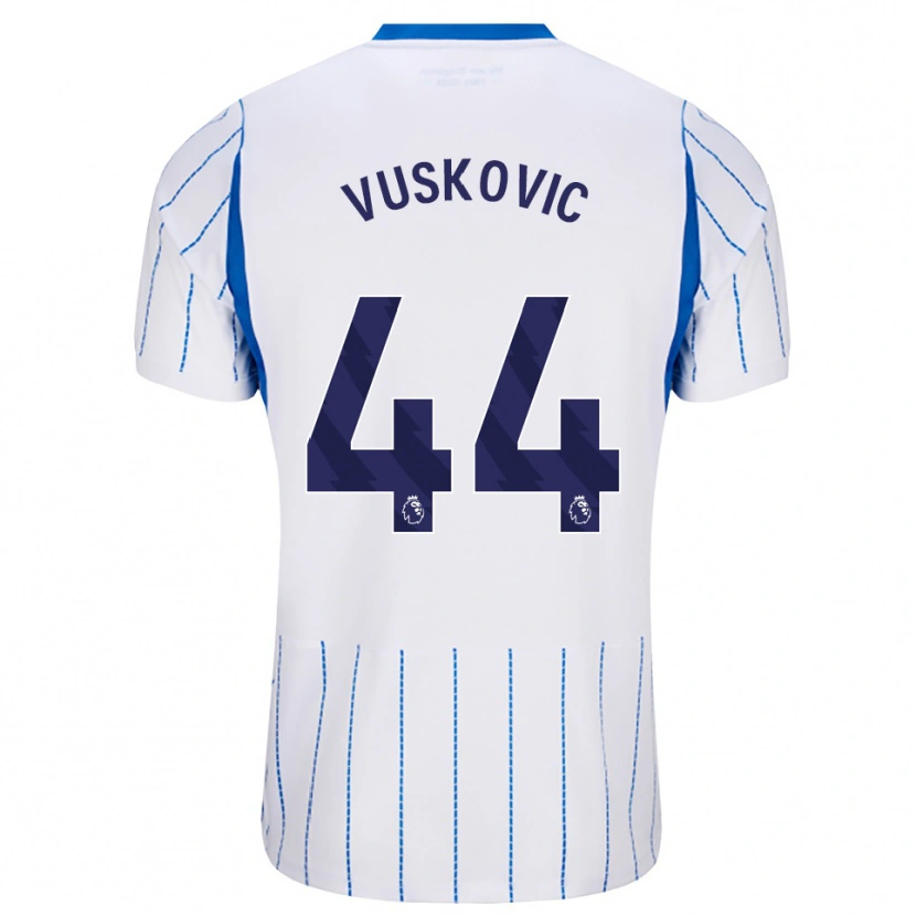 Danxen Damen Luka Vuskovic #44 Himmelblau Weiß Auswärtstrikot Trikot 2026/27 T-Shirt