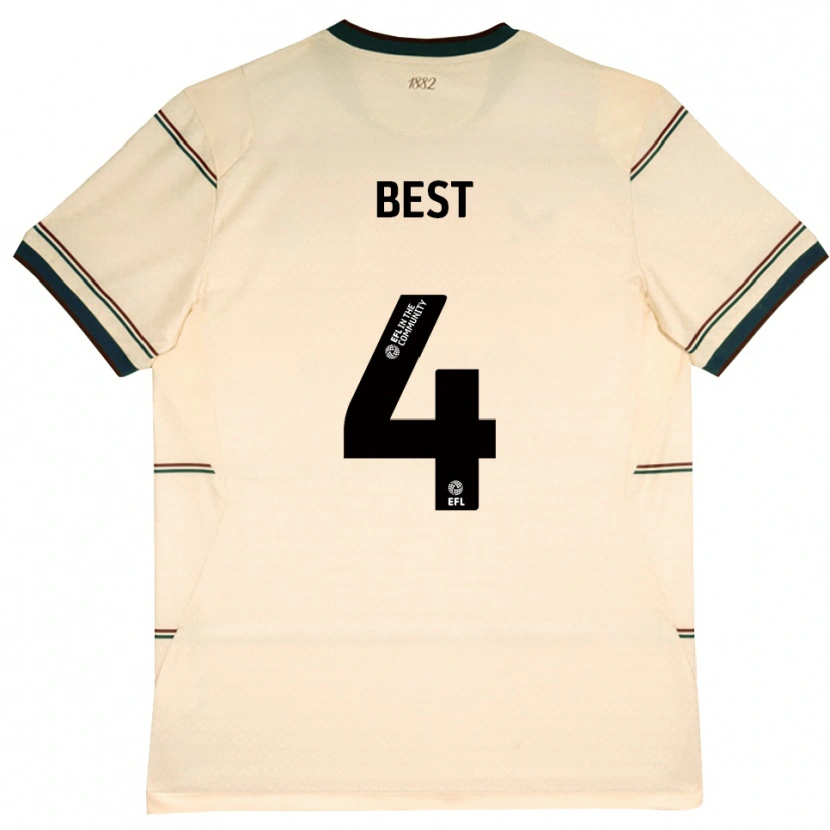 Danxen Damen Freddie Best #4 Beige Burgund Auswärtstrikot Trikot 2026/27 T-Shirt