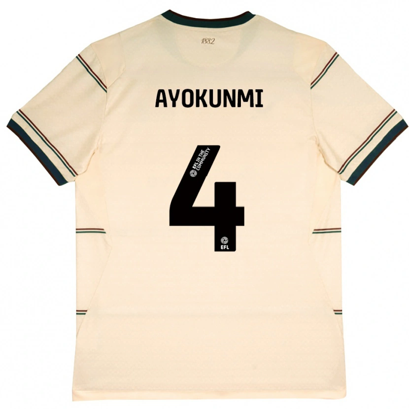 Danxen Damen Darren Ayokunmi #4 Beige Burgund Auswärtstrikot Trikot 2026/27 T-Shirt
