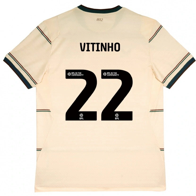 Danxen Damen Vitinho #22 Beige Burgund Auswärtstrikot Trikot 2026/27 T-Shirt