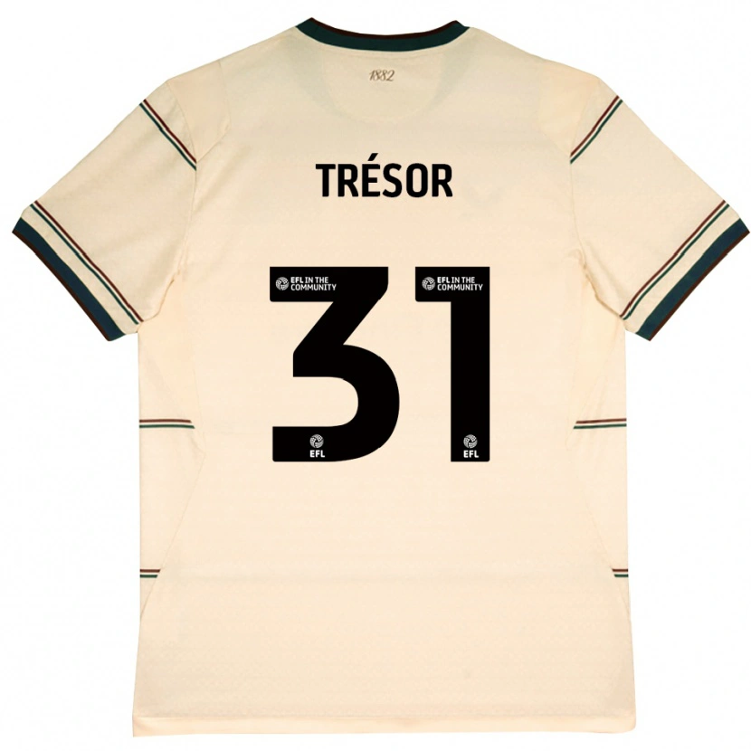 Danxen Damen Mike Tresor #31 Beige Burgund Auswärtstrikot Trikot 2026/27 T-Shirt