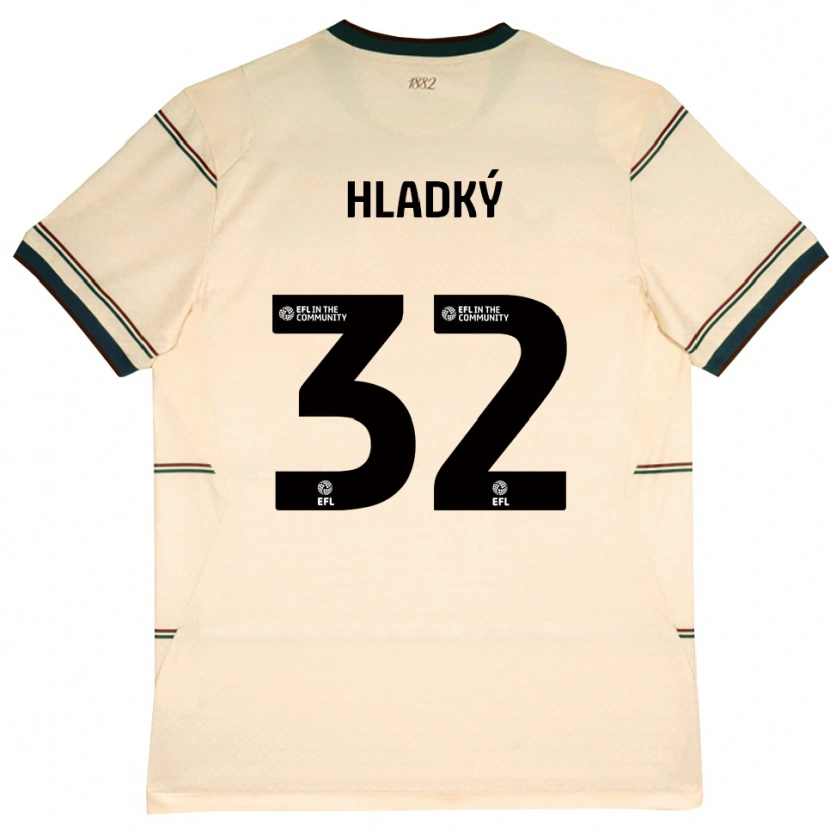 Danxen Damen Vaclav Hladky #32 Beige Burgund Auswärtstrikot Trikot 2026/27 T-Shirt