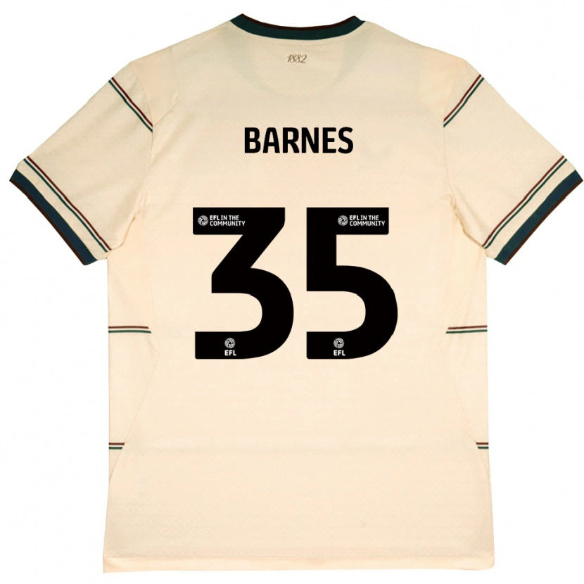 Danxen Damen Ashley Barnes #35 Beige Burgund Auswärtstrikot Trikot 2026/27 T-Shirt