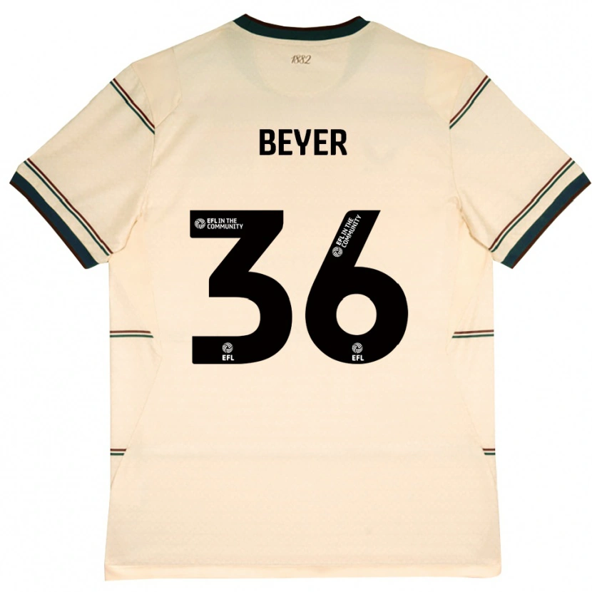 Danxen Damen Jordan Beyer #36 Beige Burgund Auswärtstrikot Trikot 2026/27 T-Shirt
