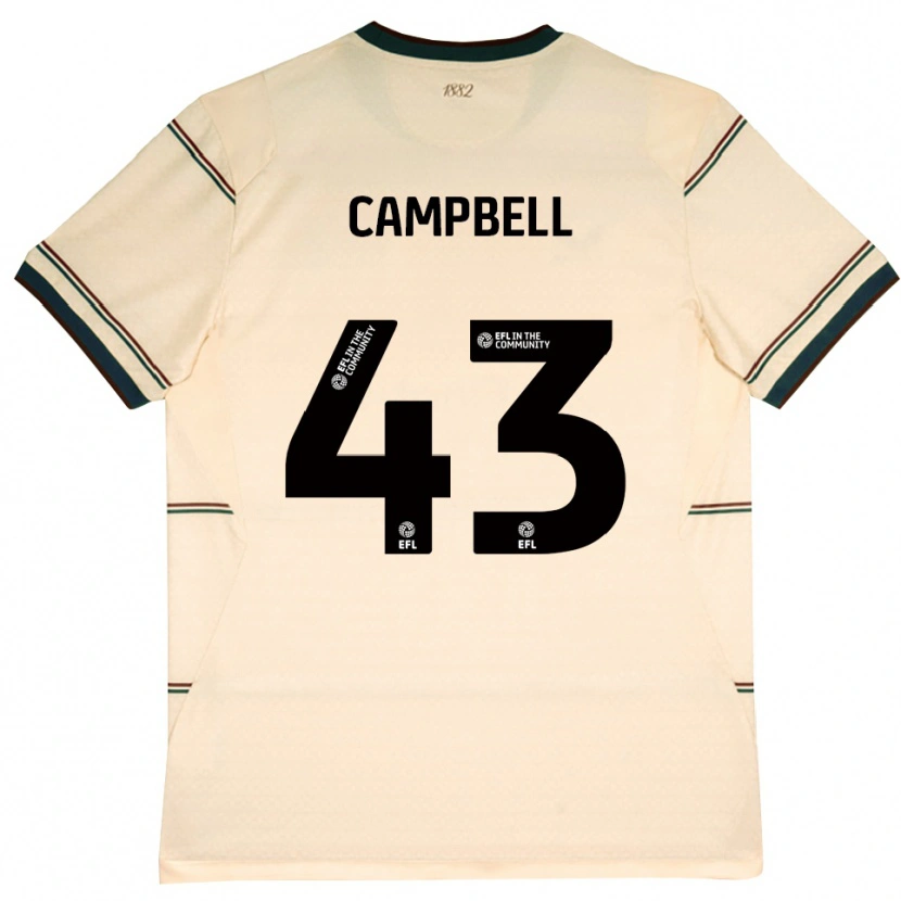 Danxen Damen Murray Campbell #43 Beige Burgund Auswärtstrikot Trikot 2026/27 T-Shirt