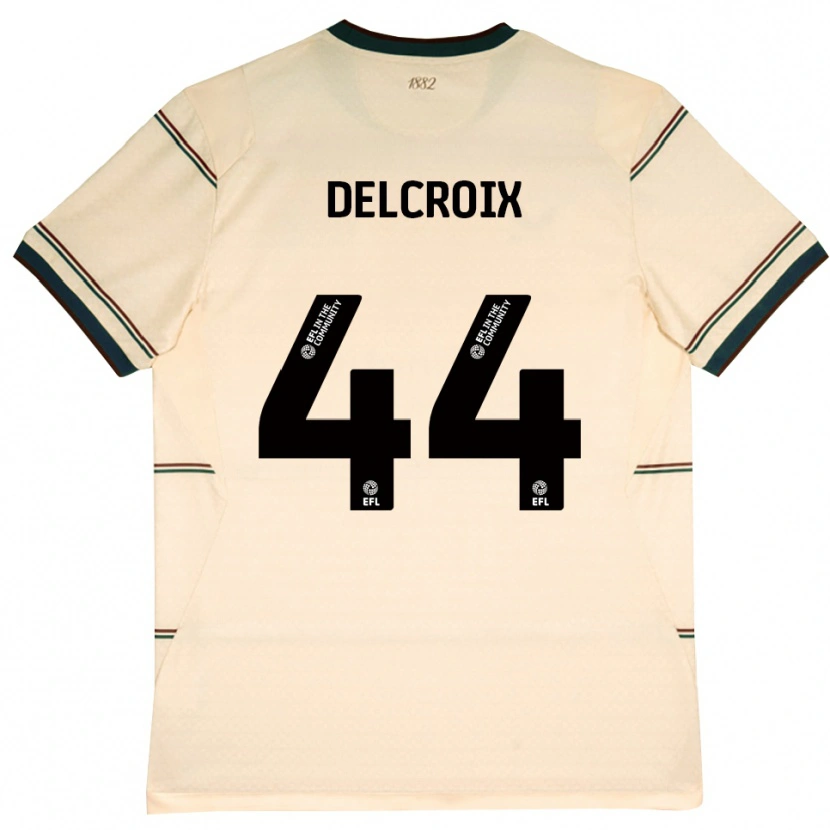 Danxen Damen Hannes Delcroix #44 Beige Burgund Auswärtstrikot Trikot 2026/27 T-Shirt