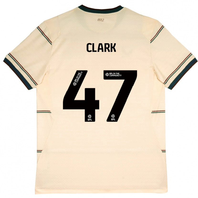 Danxen Damen Ellis Clark #47 Beige Burgund Auswärtstrikot Trikot 2026/27 T-Shirt