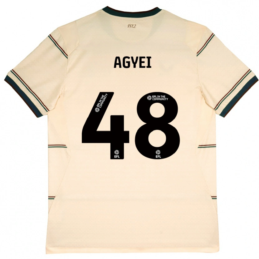Danxen Damen Enock Agyei #48 Beige Burgund Auswärtstrikot Trikot 2026/27 T-Shirt