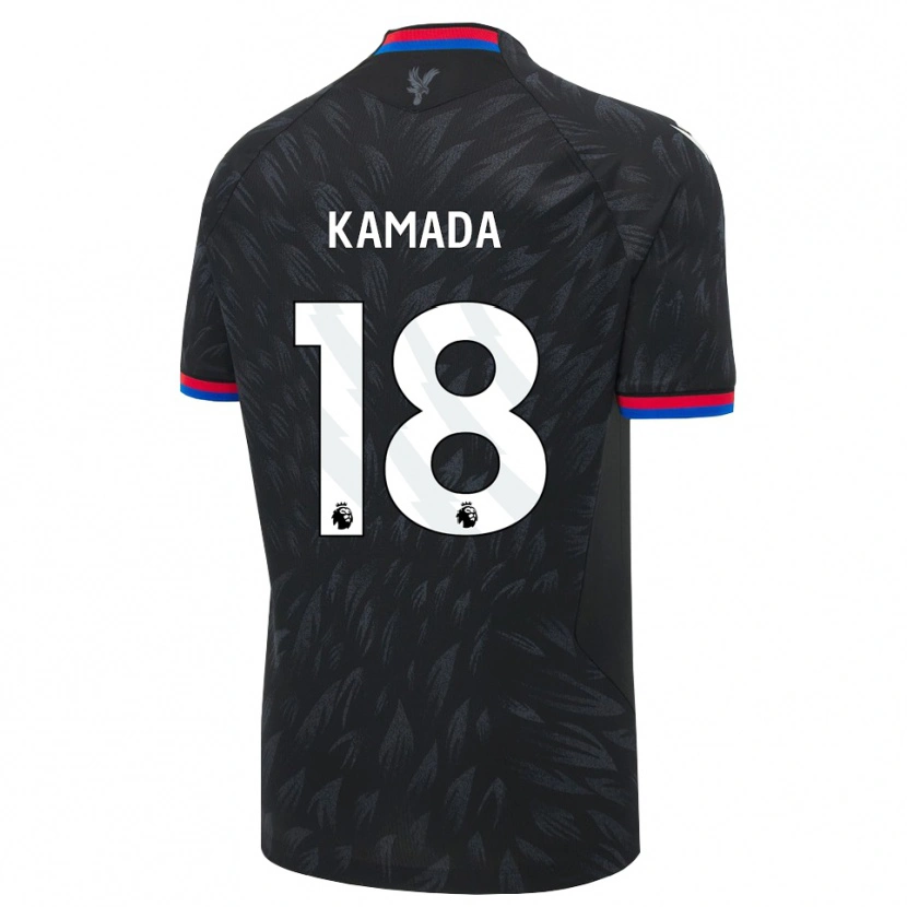 Danxen Damen Daichi Kamada #18 Schwarz Blau Rot Auswärtstrikot Trikot 2026/27 T-Shirt