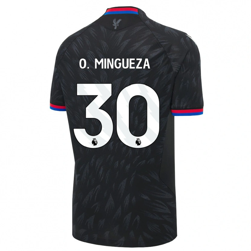 Danxen Damen Óscar Mingueza #30 Schwarz Blau Rot Auswärtstrikot Trikot 2026/27 T-Shirt