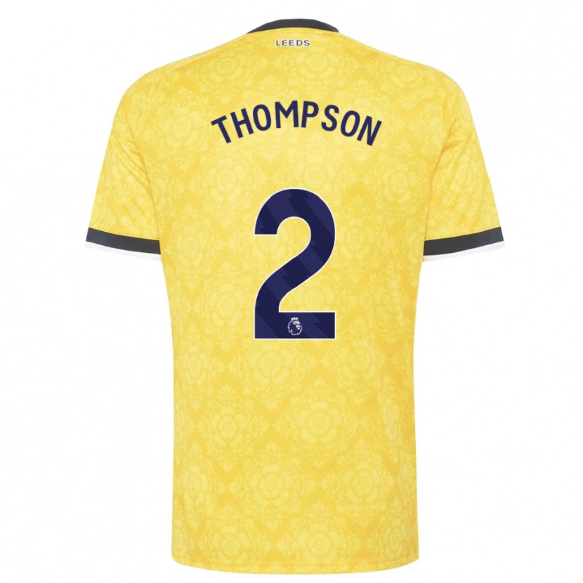 Danxen Damen Aiden Thompson #2 Gelb Weiß Schwarz Auswärtstrikot Trikot 2026/27 T-Shirt