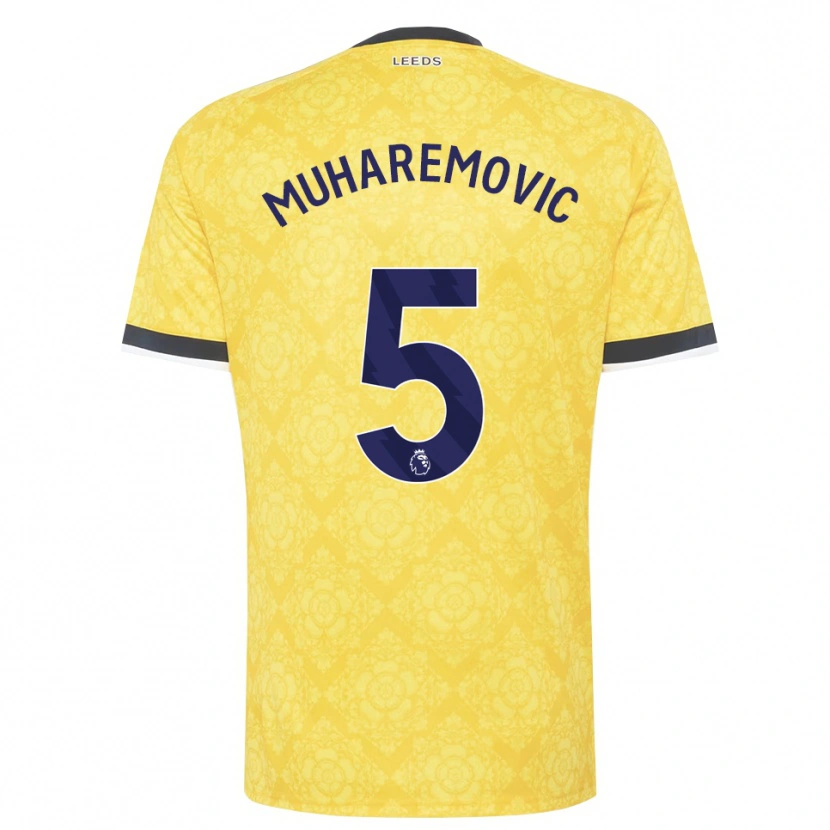 Danxen Damen Tarik Muharemović #5 Gelb Weiß Schwarz Auswärtstrikot Trikot 2026/27 T-Shirt