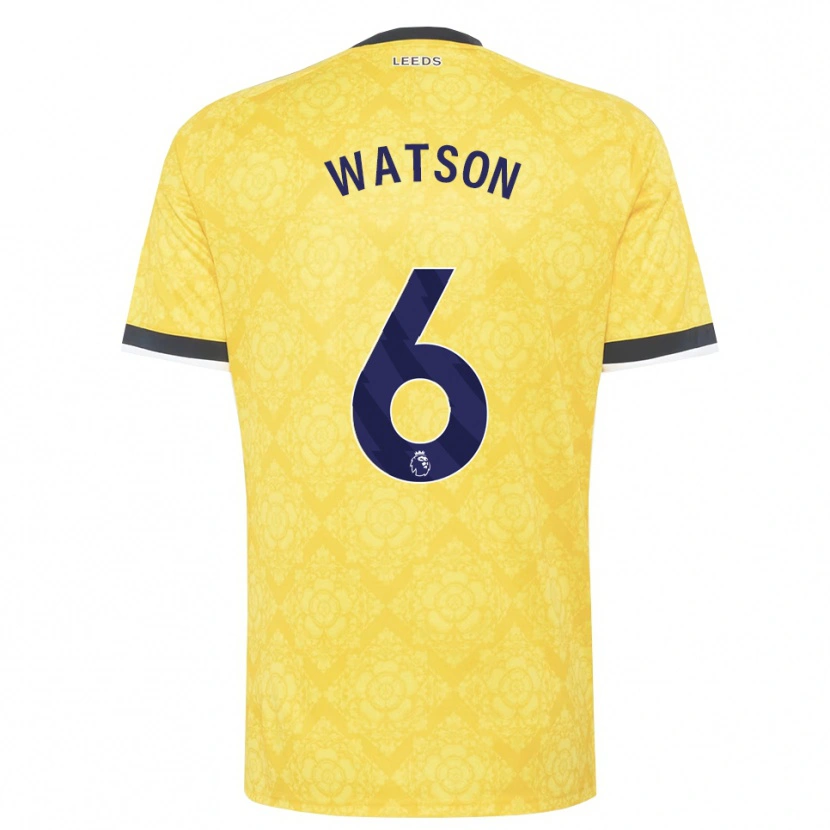 Danxen Damen Jacob Watson #6 Gelb Weiß Schwarz Auswärtstrikot Trikot 2026/27 T-Shirt