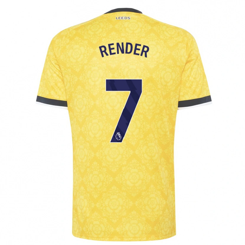 Danxen Damen Jacob Render #7 Gelb Weiß Schwarz Auswärtstrikot Trikot 2026/27 T-Shirt