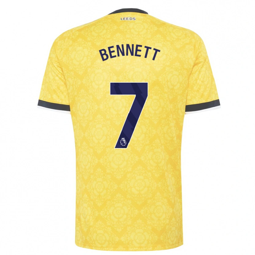 Danxen Damen Oliver Bennett #7 Gelb Weiß Schwarz Auswärtstrikot Trikot 2026/27 T-Shirt
