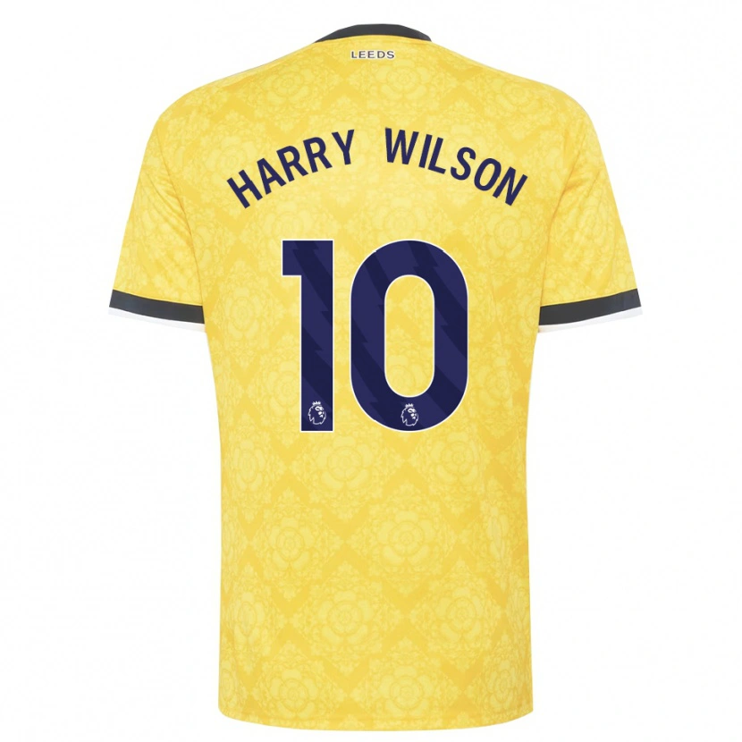Danxen Damen Harry Wilson #10 Gelb Weiß Schwarz Auswärtstrikot Trikot 2026/27 T-Shirt