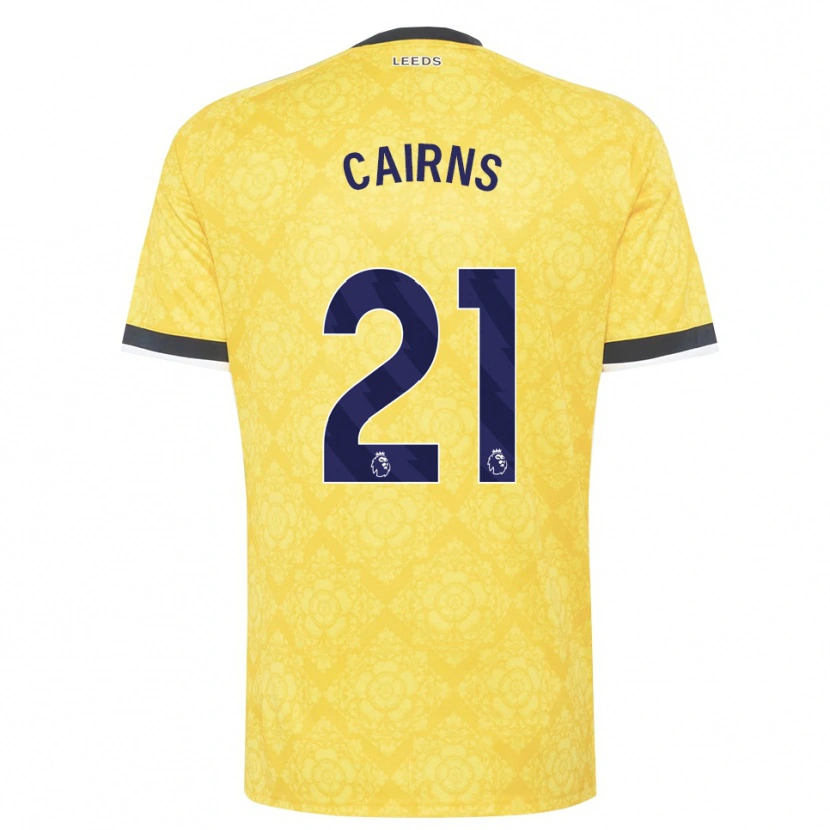Danxen Damen Alex Cairns #21 Gelb Weiß Schwarz Auswärtstrikot Trikot 2026/27 T-Shirt