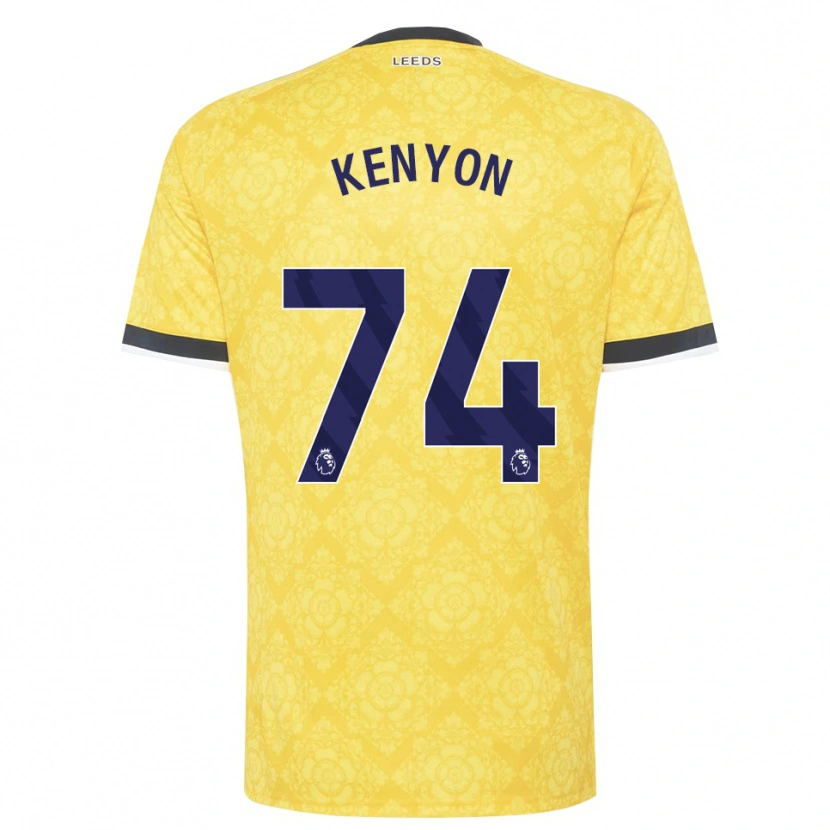 Danxen Damen George Kenyon #74 Gelb Weiß Schwarz Auswärtstrikot Trikot 2026/27 T-Shirt