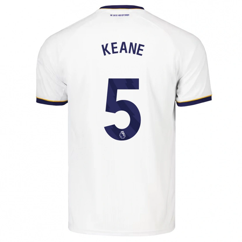 Danxen Damen Michael Keane #5 Mitternachtsblau Weiß Gelb Auswärtstrikot Trikot 2026/27 T-Shirt