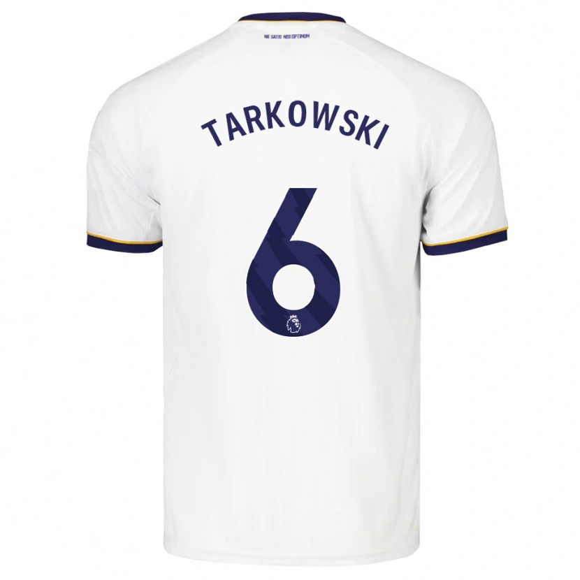 Danxen Damen James Tarkowski #6 Mitternachtsblau Weiß Gelb Auswärtstrikot Trikot 2026/27 T-Shirt