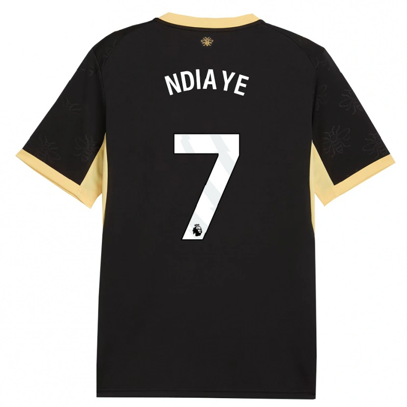 Danxen Damen Iliman Ndiaye #7 Schwarz Gelb Auswärtstrikot Trikot 2026/27 T-Shirt