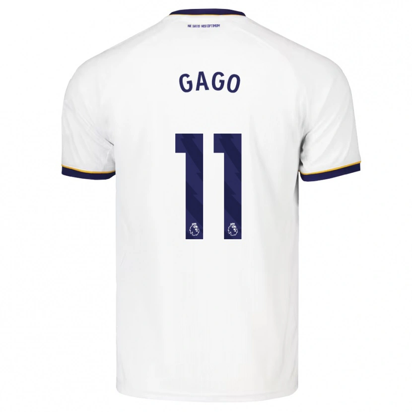 Danxen Damen Kelly Gago #11 Mitternachtsblau Weiß Gelb Auswärtstrikot Trikot 2026/27 T-Shirt