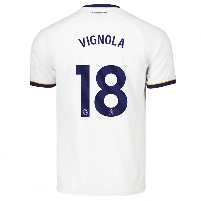 Danxen Damen Ornella Vignola #18 Mitternachtsblau Weiß Gelb Auswärtstrikot Trikot 2026/27 T-Shirt