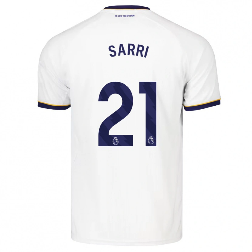 Danxen Damen Veatriki Sarri #21 Mitternachtsblau Weiß Gelb Auswärtstrikot Trikot 2026/27 T-Shirt