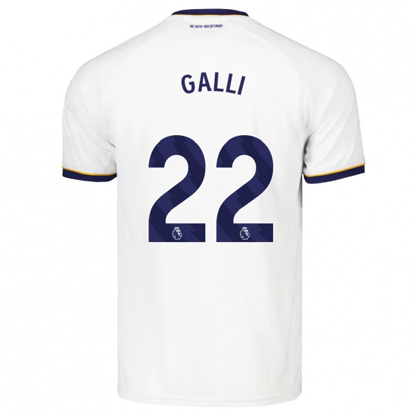 Danxen Damen Aurora Galli #22 Mitternachtsblau Weiß Gelb Auswärtstrikot Trikot 2026/27 T-Shirt