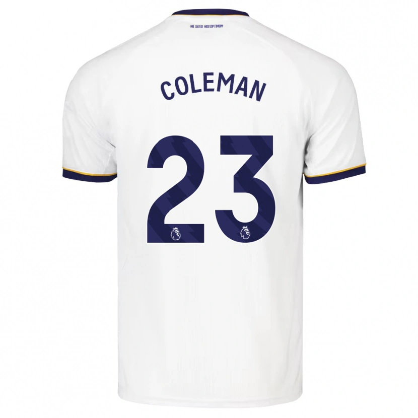 Danxen Damen Seamus Coleman #23 Mitternachtsblau Weiß Gelb Auswärtstrikot Trikot 2026/27 T-Shirt
