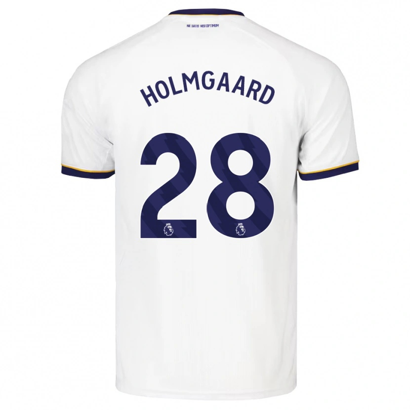 Danxen Damen Karen Holmgaard #28 Mitternachtsblau Weiß Gelb Auswärtstrikot Trikot 2026/27 T-Shirt