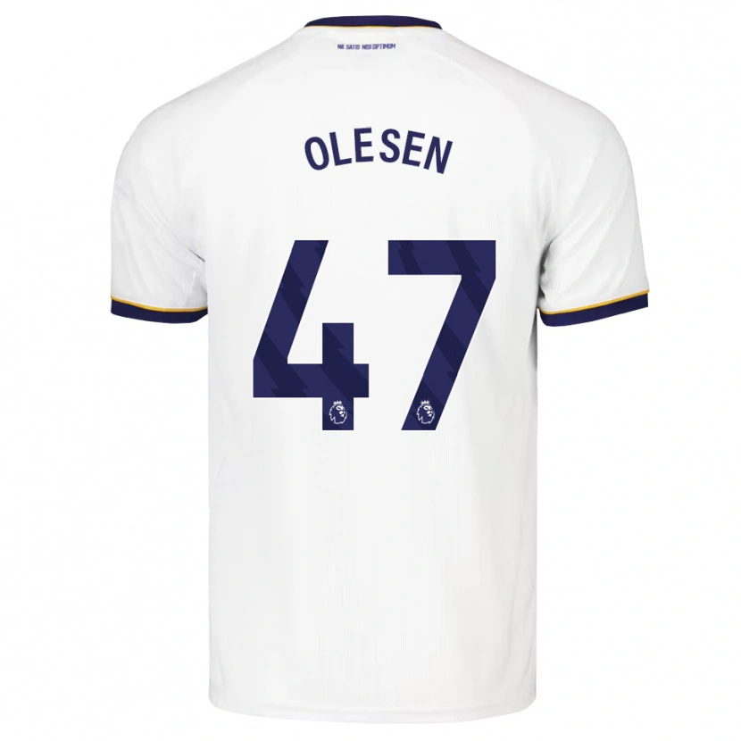 Danxen Damen Karoline Olesen #47 Mitternachtsblau Weiß Gelb Auswärtstrikot Trikot 2026/27 T-Shirt