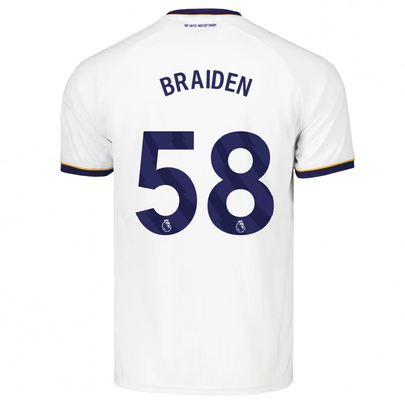 Danxen Damen Braiden Graham #58 Mitternachtsblau Weiß Gelb Auswärtstrikot Trikot 2026/27 T-Shirt