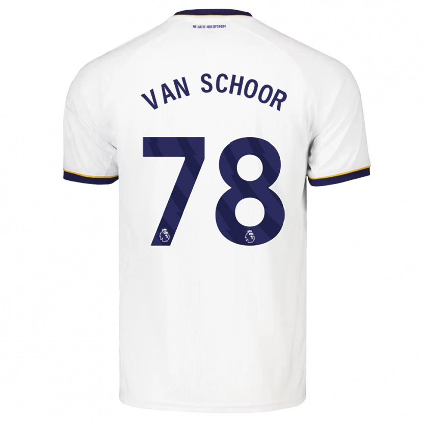 Danxen Damen Joshua Van Schoor #78 Mitternachtsblau Weiß Gelb Auswärtstrikot Trikot 2026/27 T-Shirt
