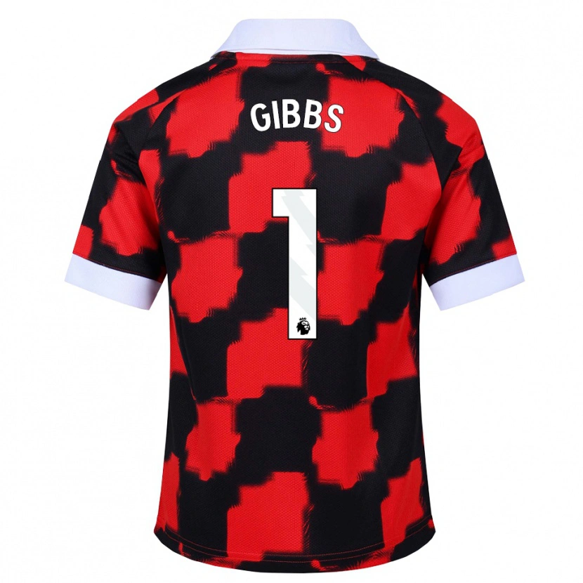 Danxen Damen Frankie Gibbs #1 Rot Weiß Schwarz Auswärtstrikot Trikot 2026/27 T-Shirt