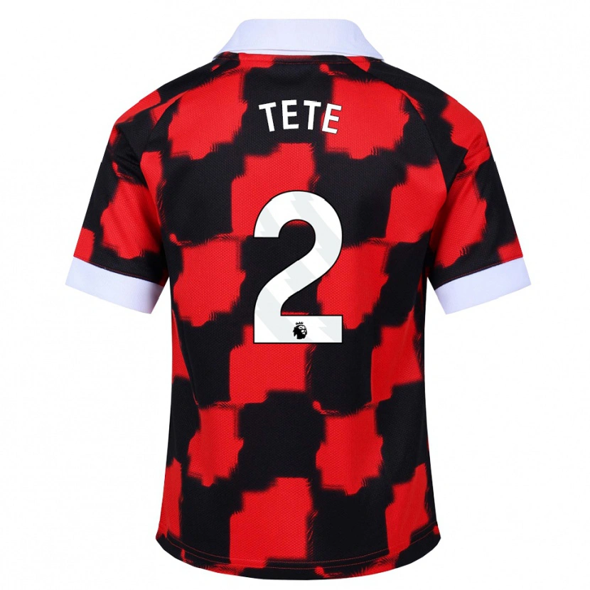 Danxen Damen Kenny Tete #2 Rot Weiß Schwarz Auswärtstrikot Trikot 2026/27 T-Shirt