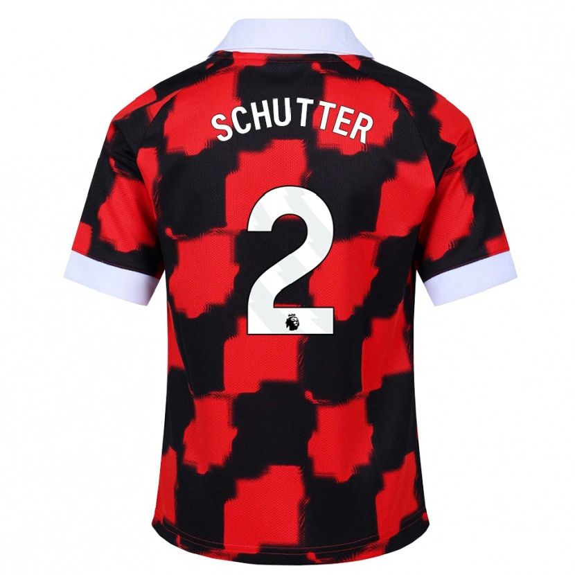 Danxen Damen Quinn Schutter #2 Rot Weiß Schwarz Auswärtstrikot Trikot 2026/27 T-Shirt