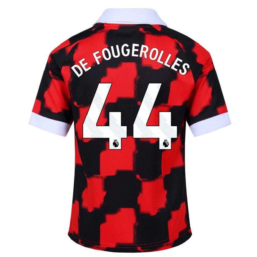 Danxen Damen Luc De Fougerolles #44 Rot Weiß Schwarz Auswärtstrikot Trikot 2026/27 T-Shirt