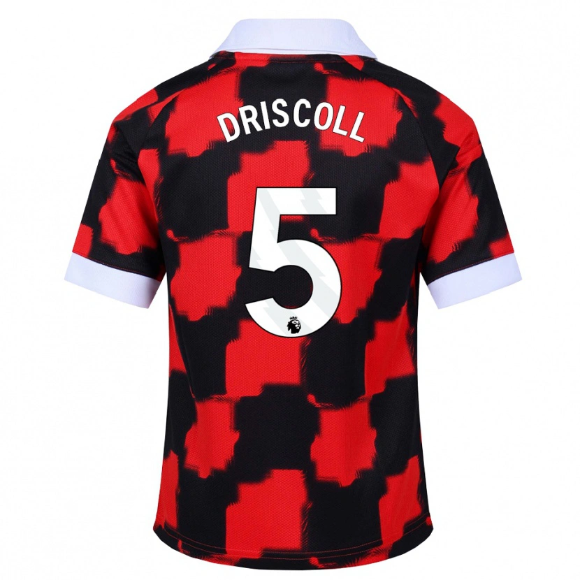 Danxen Damen Teddy Driscoll #5 Rot Weiß Schwarz Auswärtstrikot Trikot 2026/27 T-Shirt