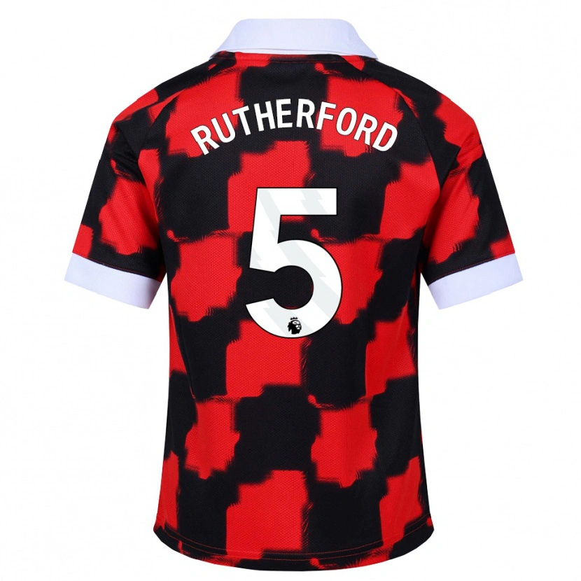 Danxen Damen Leeta Rutherford #5 Rot Weiß Schwarz Auswärtstrikot Trikot 2026/27 T-Shirt