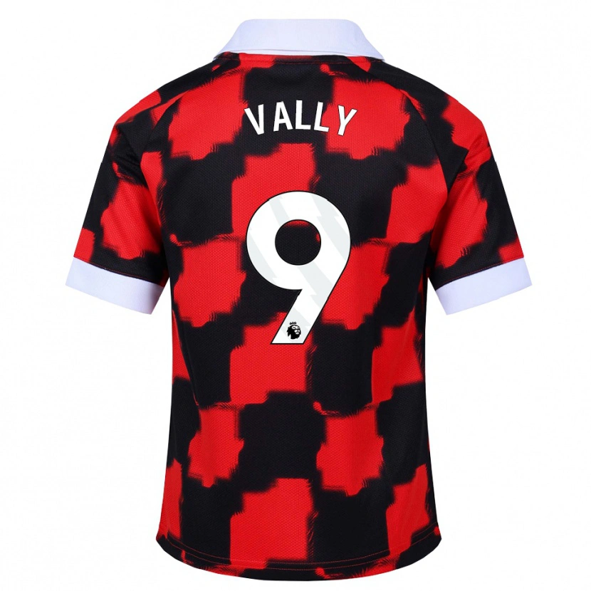 Danxen Damen Khai Vally #9 Rot Weiß Schwarz Auswärtstrikot Trikot 2026/27 T-Shirt