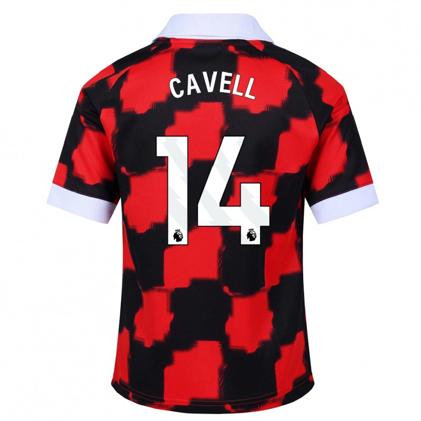 Danxen Damen Tarrell Cavell #14 Rot Weiß Schwarz Auswärtstrikot Trikot 2026/27 T-Shirt