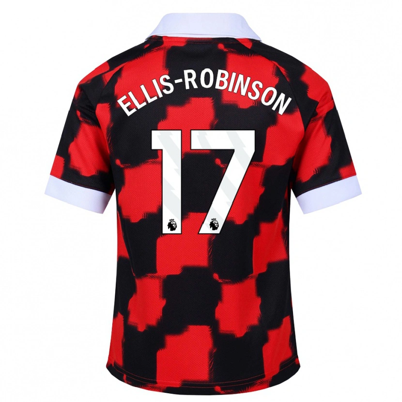 Danxen Damen Eddie Ellis-Robinson #17 Rot Weiß Schwarz Auswärtstrikot Trikot 2026/27 T-Shirt